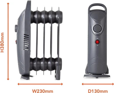 بخاری برقی Warmlite اورجینال مدلWL43002YDT رادیاتوری 650 وات همراه با گارانتی