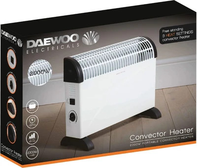 بخاری برقی کانوکتور Daewoo اورجینال مدلHEA1146 توان 2000 وات همراه با گارانتی