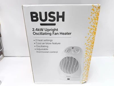 بخاری برقی فن دار Bush اورجینال مدلFH-188SAT چرخشی 2400 وات همراه با گارانتی